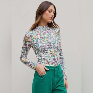 Cider Floral Long Sleeve Top